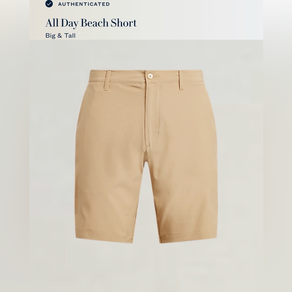 Polo Ralph Lauren Shorts Mens 46 B Beige Performance Golf Hybrid